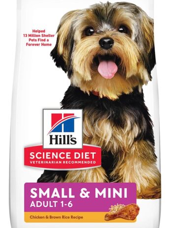 Hill’s Science Diet Dry Dog Food, Adult, Small & Mini Breed, Chicken Meal & Rice, 4.5 lb. Bag